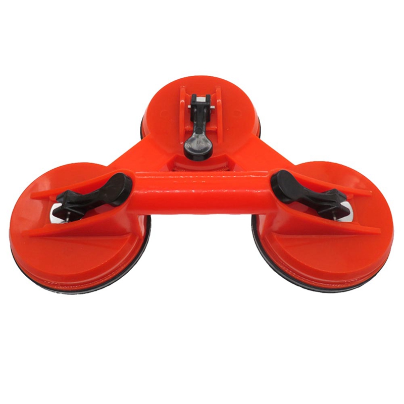 Single Double Head Suction Cup Red Plastic Glass Dent Puller Tile Floor Door Plate Panel Carrying Tool Heavy Spare Parts Accessories