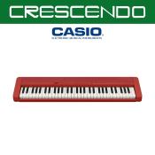 Casio CT-S1RDC2-FA 61-Key Standard Keyboard in Red with Adapter