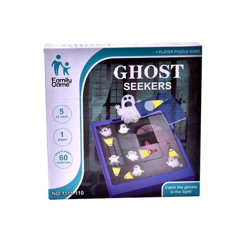 Trò chơi bắt ma Ghost seekers, boardgame xếp hình đèn pin siêu vui nhộn