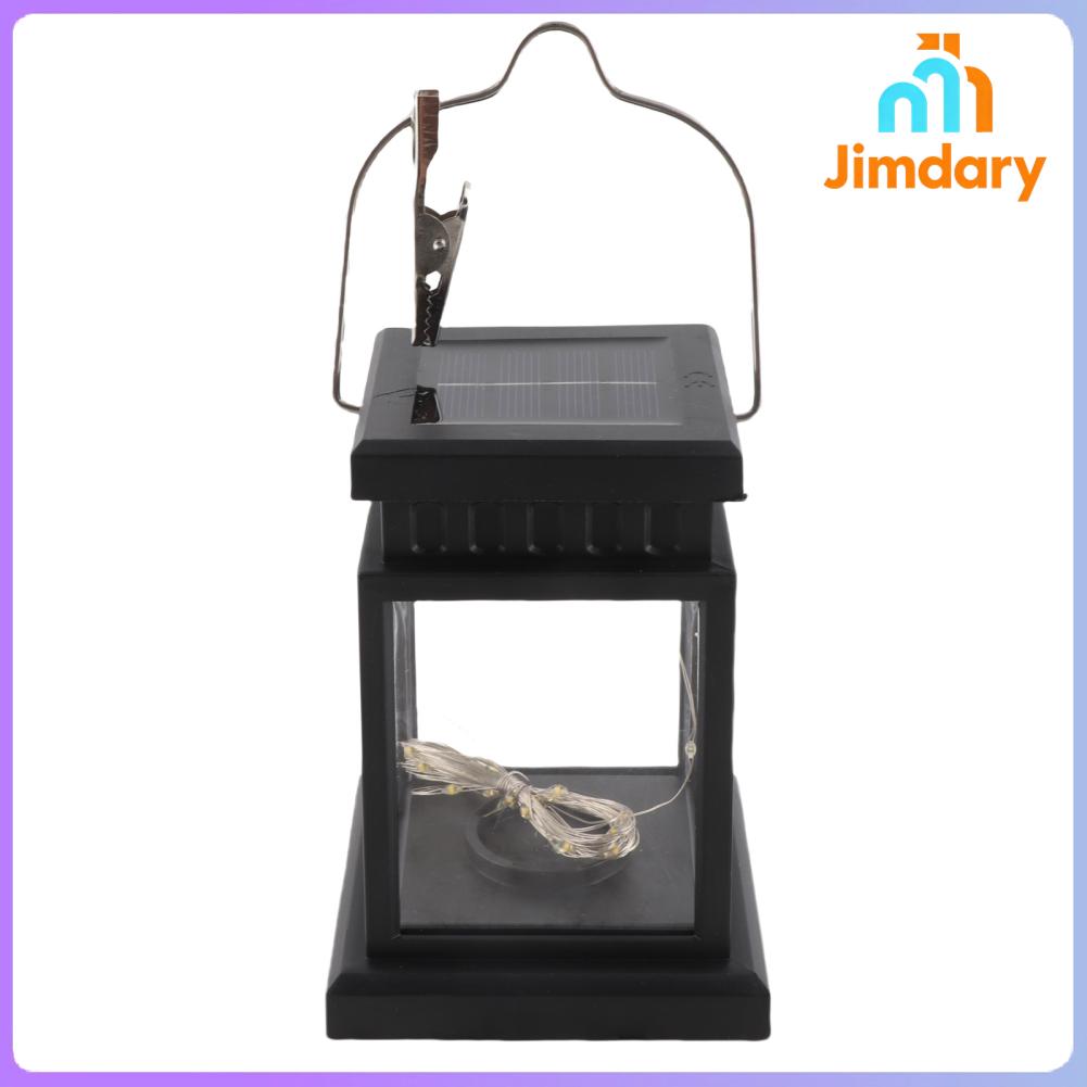 Jimdary Solar Lantern Lights Outdoor LED Solar Table Lamp Hanging Lantern with Clip for Garden Patio Landscape Decoration