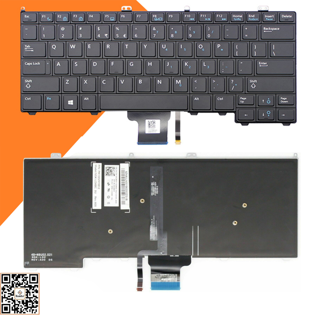 Bàn phím laptop Dell Latitude E7240,E7440