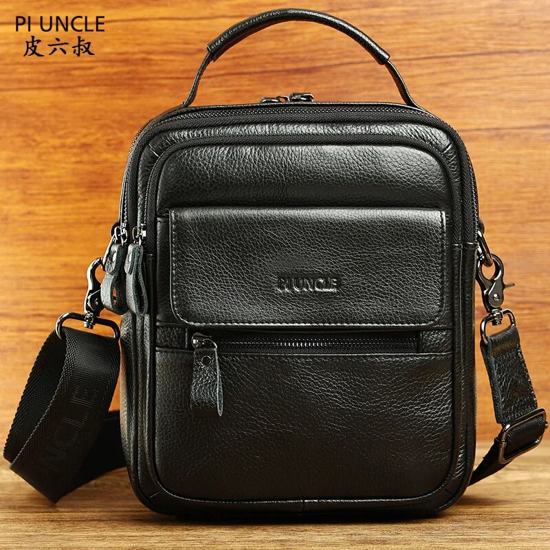 ZZOOI 100% Genuine Leather Messenger Bags For Men High Quality Handbag Bolsas Male Travel Bags Crossbody Shoulder Bag For 10"Ipad Mini ราคา 1,137 บาท*ส่งฟรี