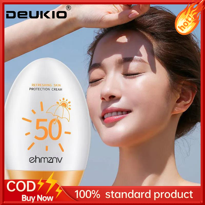 Deukio Spf50 cách ly kem chống nắng chống thấm nước Chống Mồ Hôi cách ly UV làm mới không nhờn
