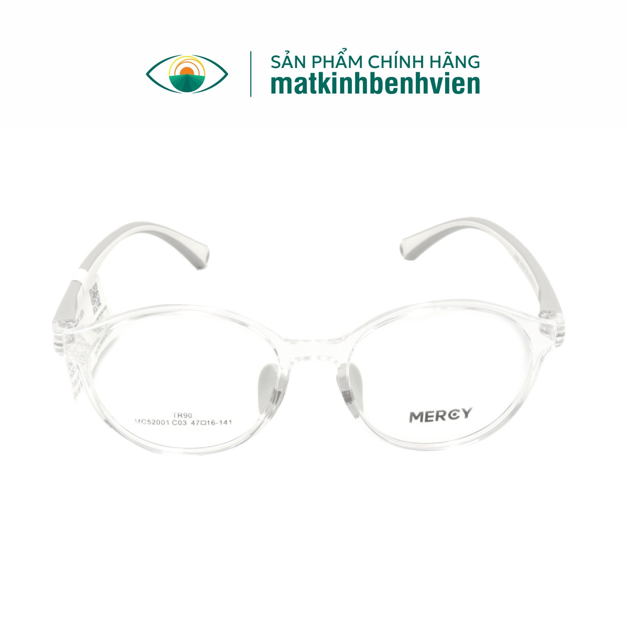 Gọng Kính Trẻ Em MERCY Nhựa Dáng Oval 52001 (Tặng Gói Khám Đo Mắt Chuẩn Y Khoa)