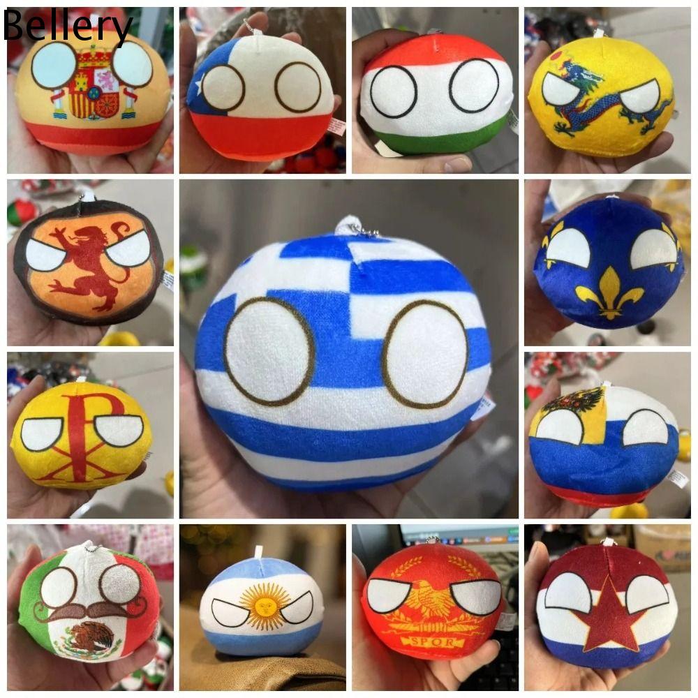 BELLERY Ý Hàn Quốc ANH NHẬT BẢN 10cm Countryball USA Quà Tặng MINI Bóng Đồ Chơi Đồ trang sức Móc chì