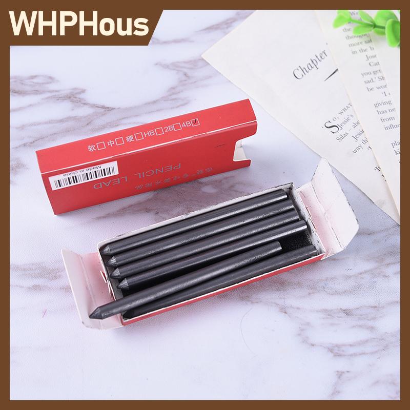 WHPHous 5.6mm Mechanical Lead Auto Clutch Pencil Holder Refill HB 2B 4B 6B 8B 6Pcs/1 Box