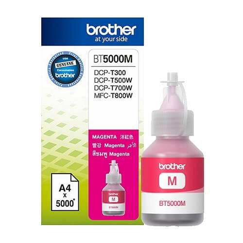 หมึกเติมแท้ BROTHER BT-5000 M For : Brother DCP-T300 / DCP-T500W / DCP-T700W / MFC-T800W ราคา 190 บาท*ส่งฟรี