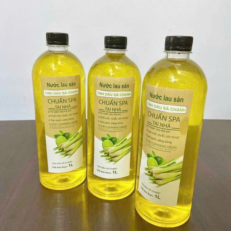Nước Lau Sàn Spa Tinh Dầu Chanh Sả 1 Lit/ Paris 1 Lít/ Bạc Hà/ Quế