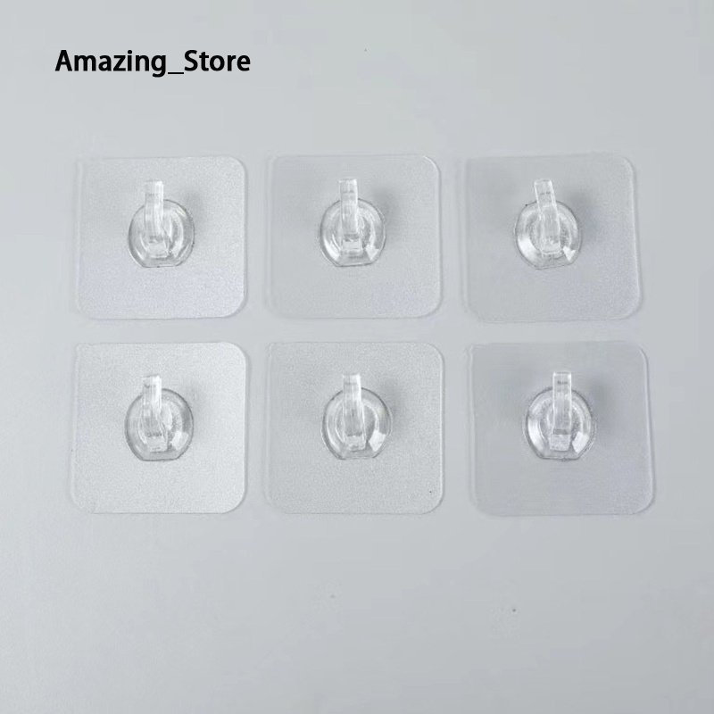 Transparent wall mounted hanger, capable of withstanding heavy loads and convenient to use ราคา 2 บาท*ส่งฟรี