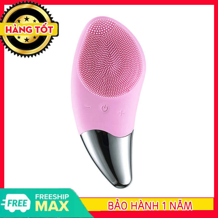 Máy rửa mặt silicon Máy rửa mặt massage da mặt hiệu quả tẩy tế bào chết đánh bay bụi bẩn, máy massage mặt, máy mát xa mặt, máy rửa mặt cầm tay