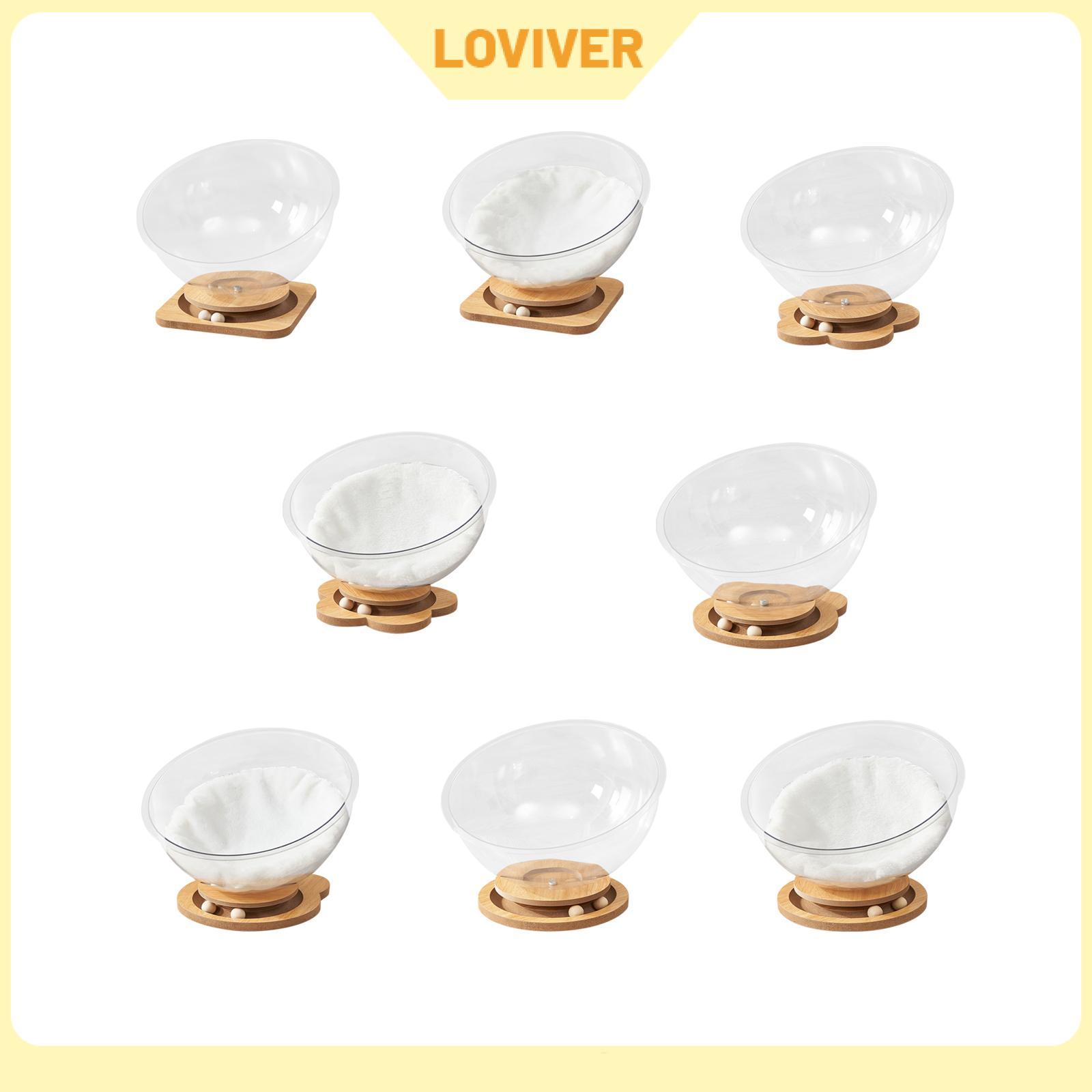 อาหารและอุปกรณ์สัตว์เลี้ยง Loviver แคปซูลอวกาศเตียงแมวในร่มแมวแผ่นเสียงไม้ของเล่นแมวศูนย์กิจกรรมออลซีซั่นลูกแมวเปลญวนบ้านแมวสำหรับแมว