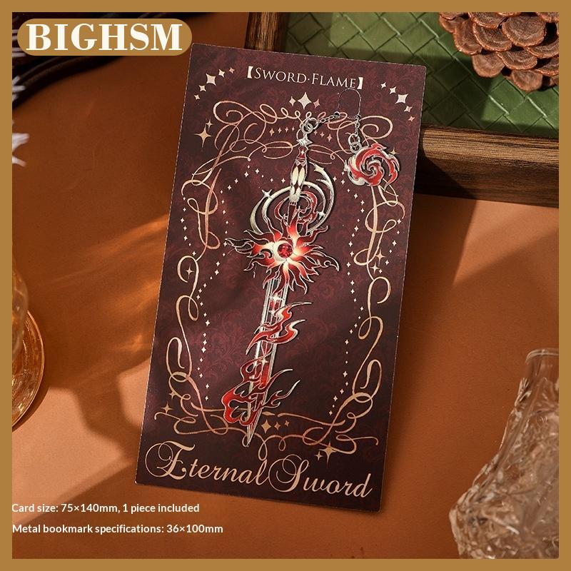 BIGHSM Anime men kim loại Bookmark với thiết kế đầy màu sắc cho người đọc cuốn sách tưởng tượng