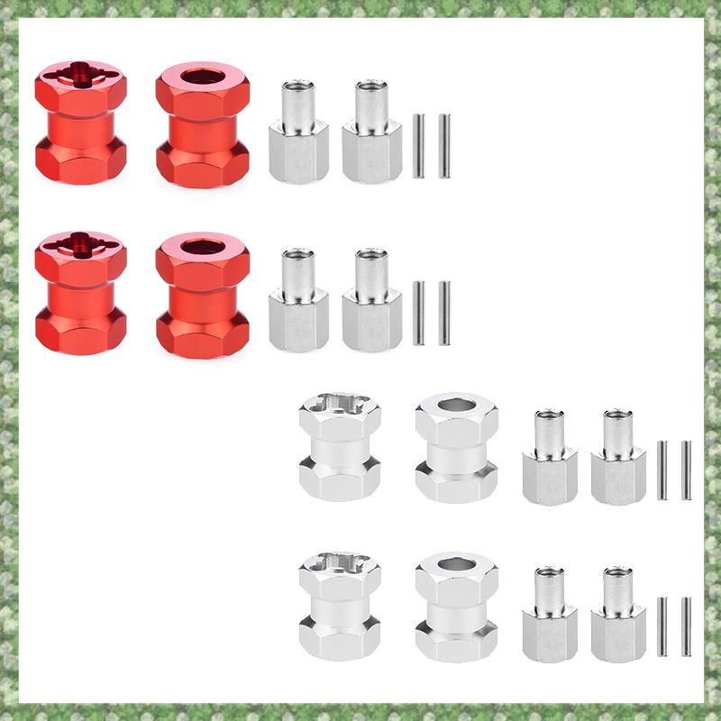 (FYSK) RC Car Metal 12mm Wheel Hex Hub 15mm Extension Coupler for AXIAL SCX10 D90 CC01 1/10 RC Crawler