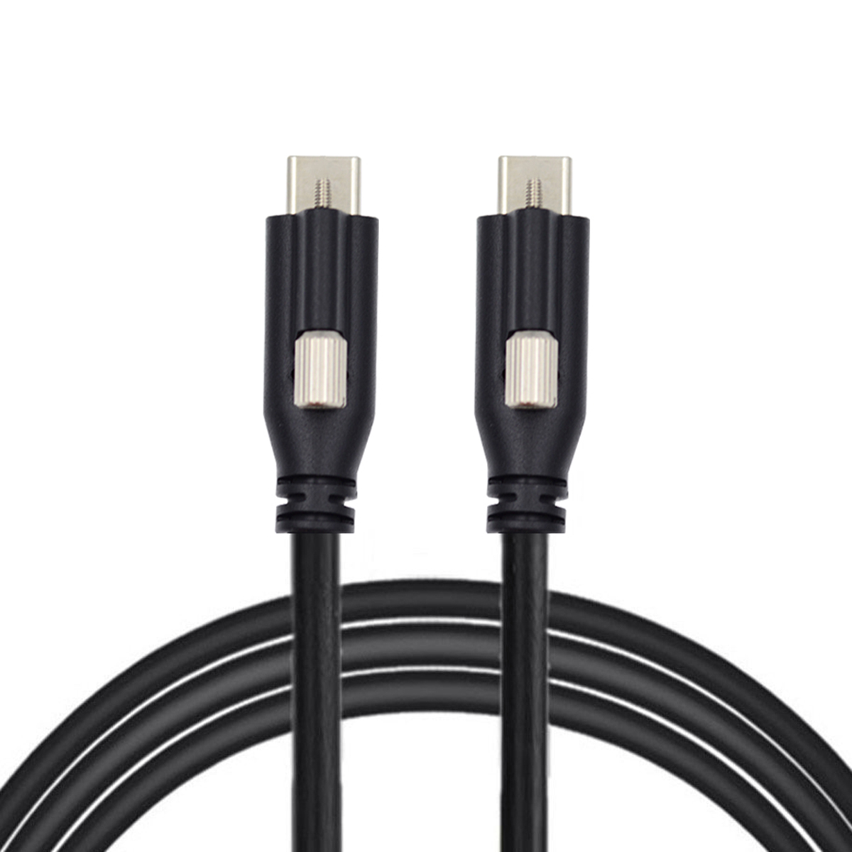 Cáp Chuyển Đổi USB 3.1 Type-C Sang USB 3.0 Dài 1.2m (C-C Vít Đơn) | Dành Cho iPhone 15 Và Máy Ảnh | Có Khóa Vít Cố Định | Chiều Dài 1.2M - 8M - Màu Đen