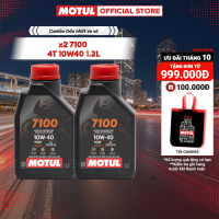 Combo 2 Dầu nhớt xe máy MOTUL 7100 4T 10W40 1.2L