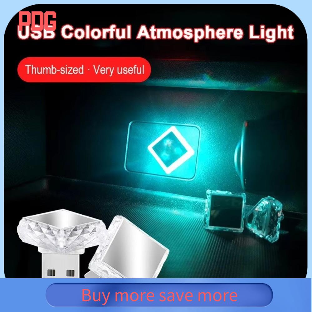 PDG USB/Loại C Đèn xung quanh xe Cài đặt dễ dàng Nhiều màu sắc Trang trí xe hơi Nhỏ Đèn LED tạo không khí Nội thất ô tô