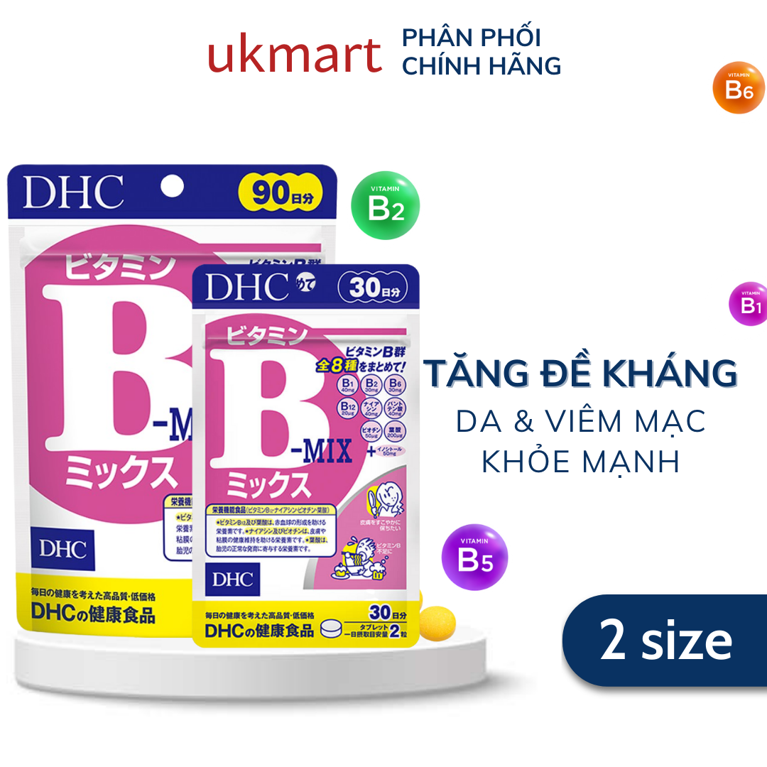 Viên Uống Vitamin B Tổng Hợp DHC Vitamin B Mix 30 - 90 Ngày