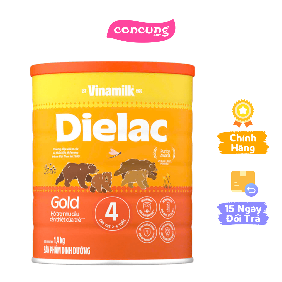 Sữa bột Dielac Gold 4 HT 1400g