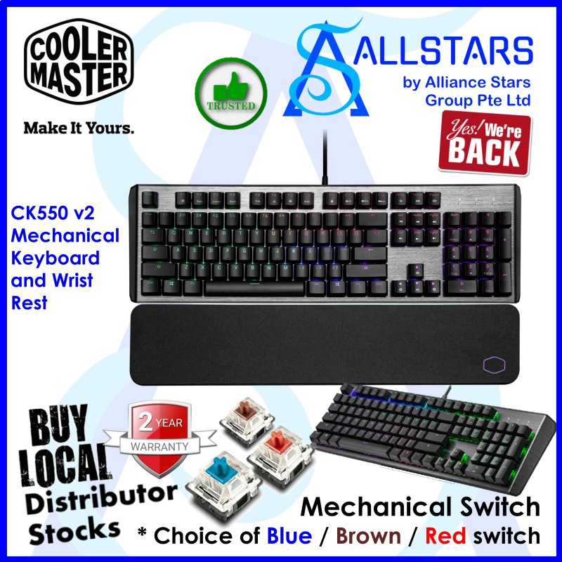 Allstars We Are Back Gaming 12 12 Promo Cm Cooler Master Coolermaster Ck550 V2 Rgb Mechanical Keyboard
