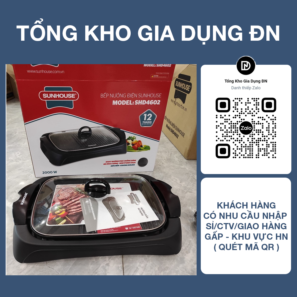 Bếp nướng điện SUNHOUSE SHD4602 - Bảo hành 12 tháng