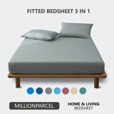 Comb Cotton Bedsheet Set 600TC/ Fitted Sheet / Pillow Case / Bolster Case / Bed / Mattress
