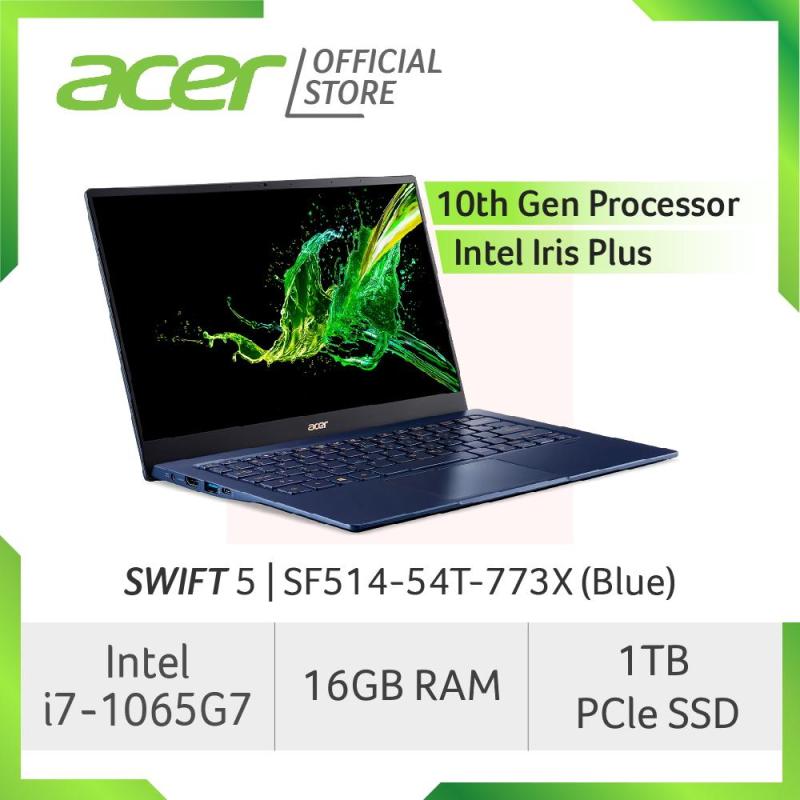 Acer Swift 5 SF514-54T-773X(Blue) NEW Thin and light laptop with LATEST 10 Gen Intel i7-1065G7 (Free MS Office 2019)