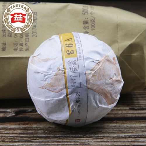TAETEA Yunnan Puer Tuo Tea 2017 V93 Batch 1701 Shu Puer Tuocha 100g ราคา 319 บาท*ส่งฟรี