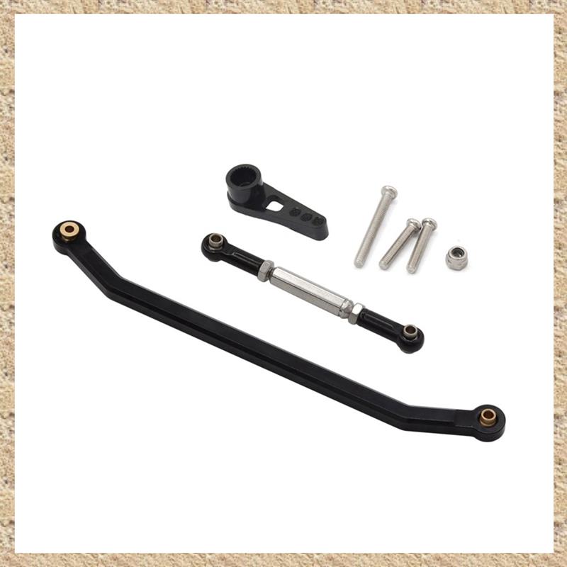 (IGRZ) Aluminum Alloy Stronger Steering Link Rod Kit for 1/12 MN128 Upgrade RC Car Part