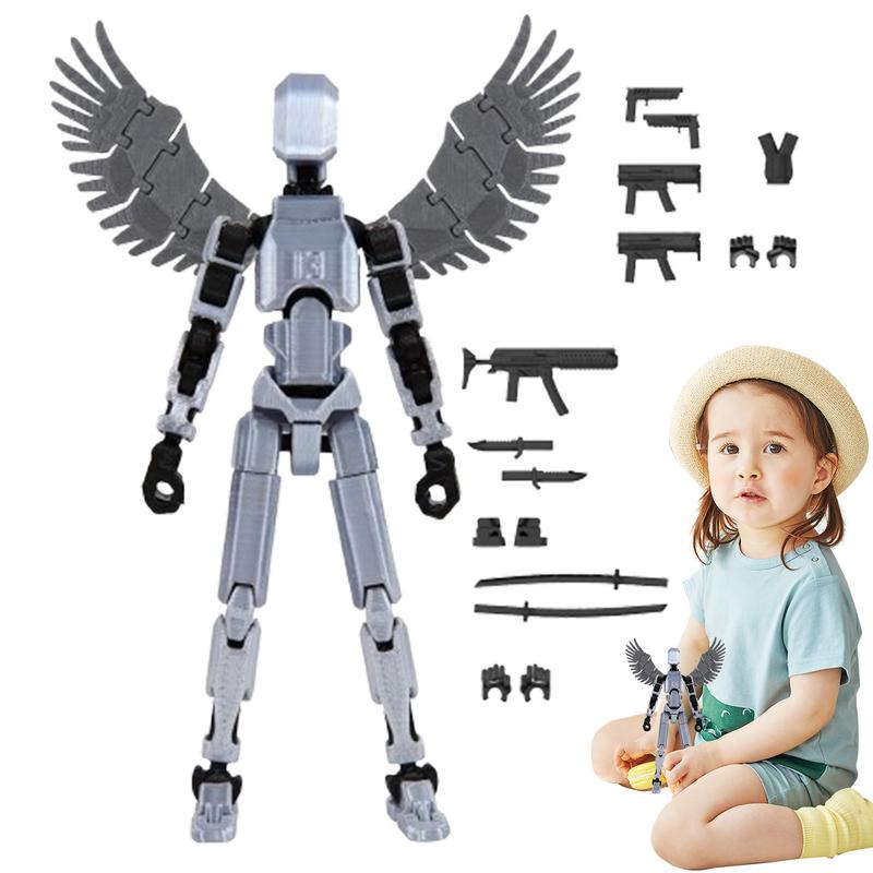 Joint Movable Action Figures 3D Printed Multi-Articular Action Figures Body Activity Robot Desk Robot Toy Multi Joint Movable Toy