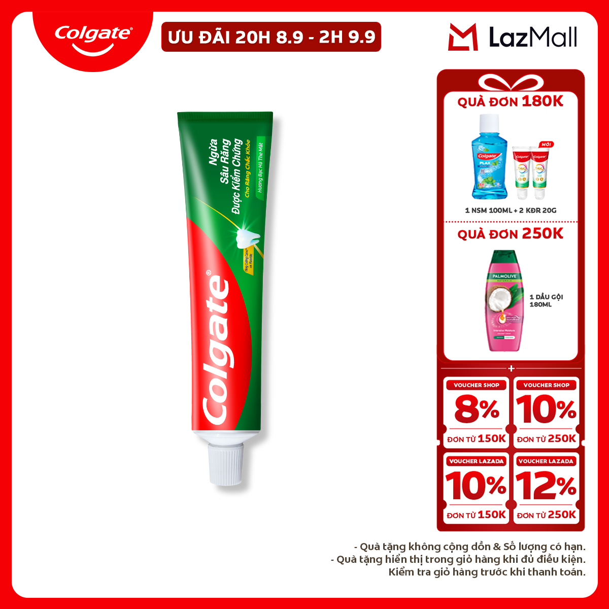 Colgate Toothpaste Prevents Cavities and Strengthens Teeth 225G/Tube
