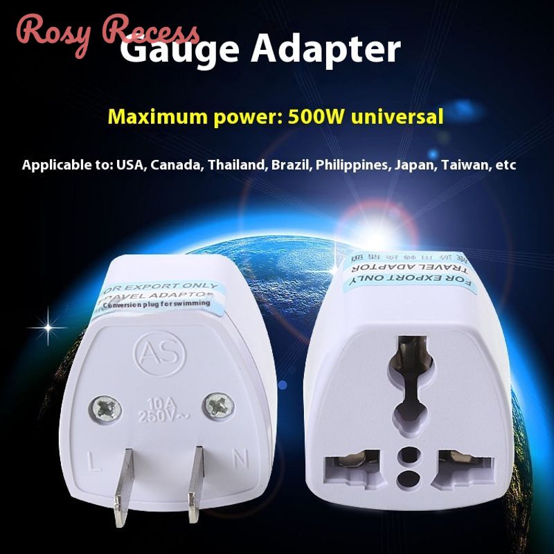 Rosy Recess CE Certified Universal Travel Adapter for International Use ราคา 18 บาท*ส่งฟรี