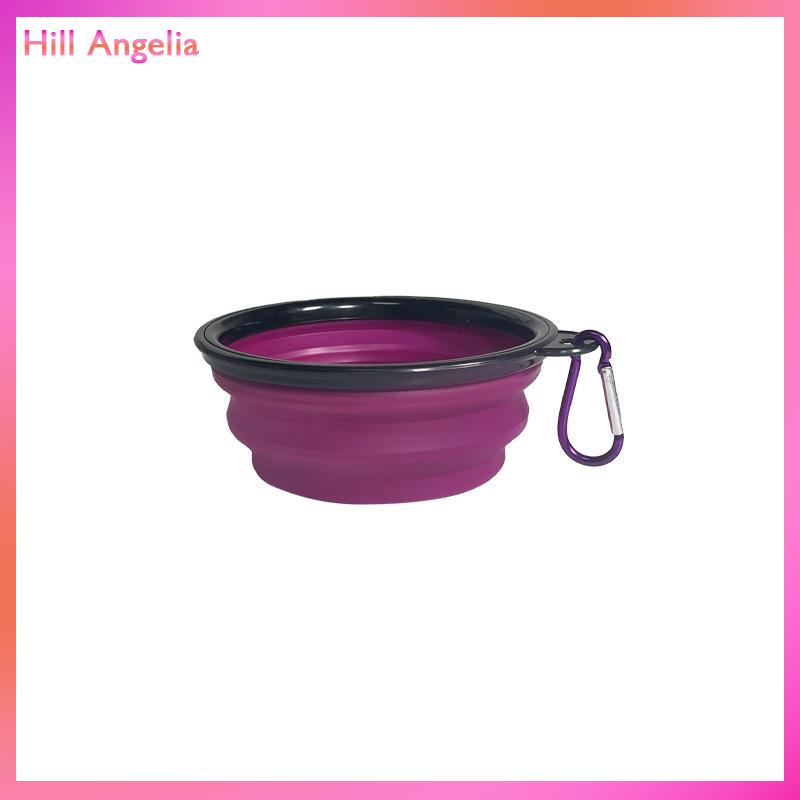 [Hill Angelia] Đóng Mở Mèo Con Chó Vật Nuôi Gấp Silicone Bát Du Lịch Ngoài Trời Xách Tay Con Chó Con Thực Phẩm Container Trung Chuyển Món Ăn Bát Vật Nuôi Nguồn Cung Cấp - 3