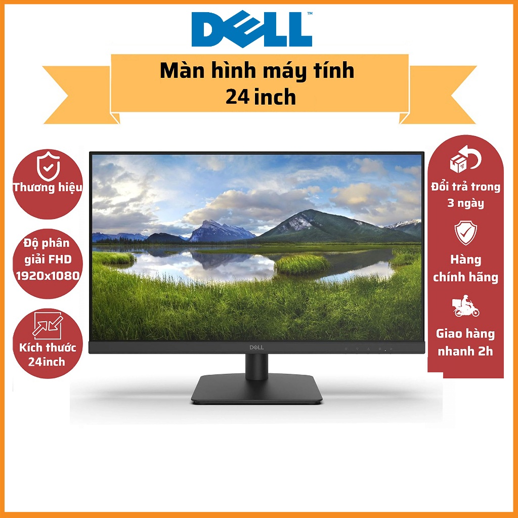 Màn Hình Máy Tính DELL D2421H 24 inch IPS Full viền, mới 100% Full HD, IPS, 60Hz, 5ms