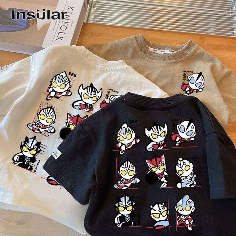 IP เสื้อผ้าเด็ก เสื้อเด็ก เสื้อยืดแขนสั้นเด็กชายและเด็กหญิง เสื้อผ้าฝ้ายพิมพ์ลายการ์ตูนสำหรับเด็ก เสื้อคอกลมแฟชั่นสไตล์เกาหลีสำหรับทารกและวัยกลางคน เสื้อเชิ้ตแขนสั้นระบายอากาศได้ นุ่มสบาย ราคา 155 บาท*ส่งฟรี