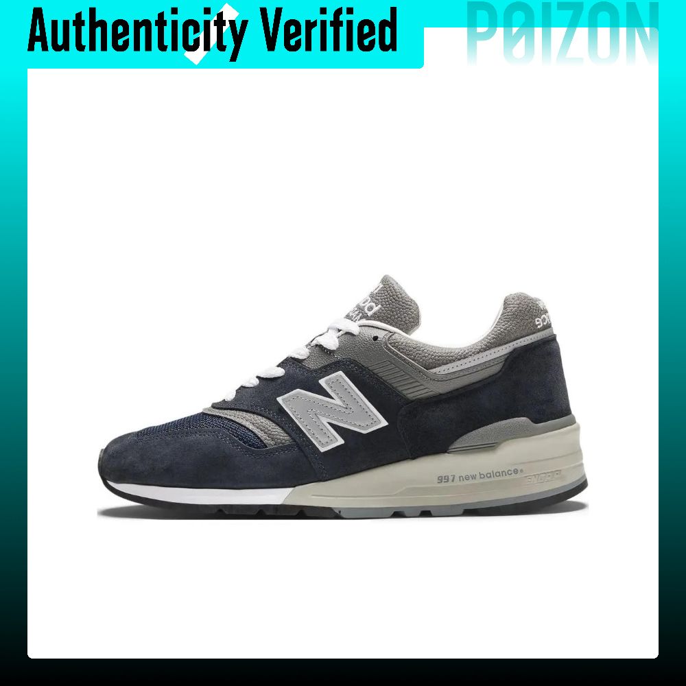 รองเท้าผ้าใบ รองเท้าลำลองผู้ชาย New Balance NB 997 รองเท้าลำลอง Unisex Low-top สีดำสีน้ำเงิน U997NY