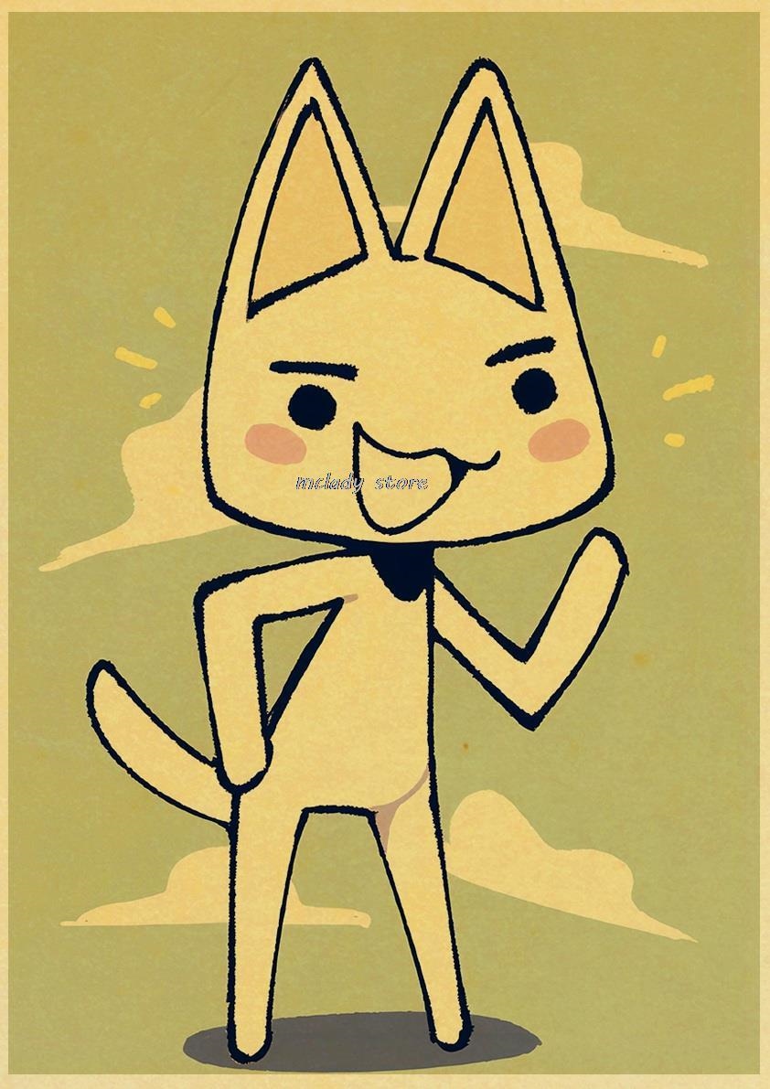 Inoue toro CUTE Cat Poster Home Room Decoration Kraft Paper Poster