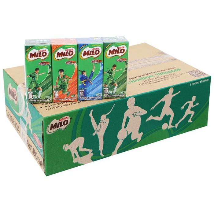 Thùng 48 hộp sữa nestlé milo nước