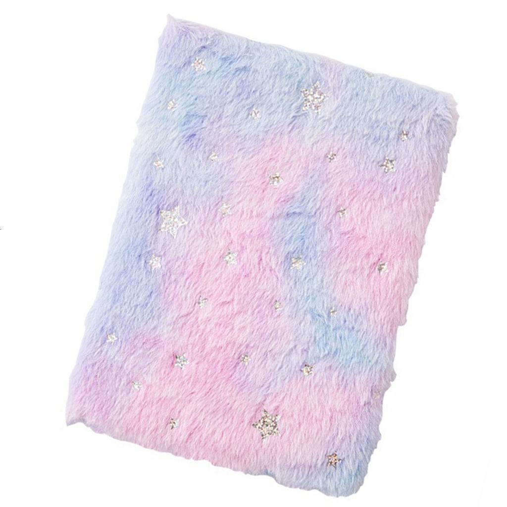 2 Pcs Plush Notebook Stationery Notebook A 4 Journal Notepads Travel Notebook - 2