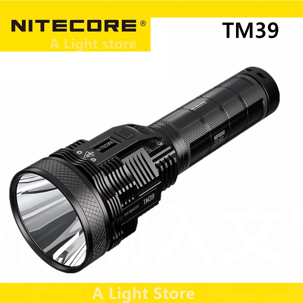 Orignal NITECORE TM39 Flashlight OLED Display Rechargeable Searchlight SBT-90 GEN2 5200LM Beam 1500 meter Torch ราคา 16,978 บาท*ส่งฟรี