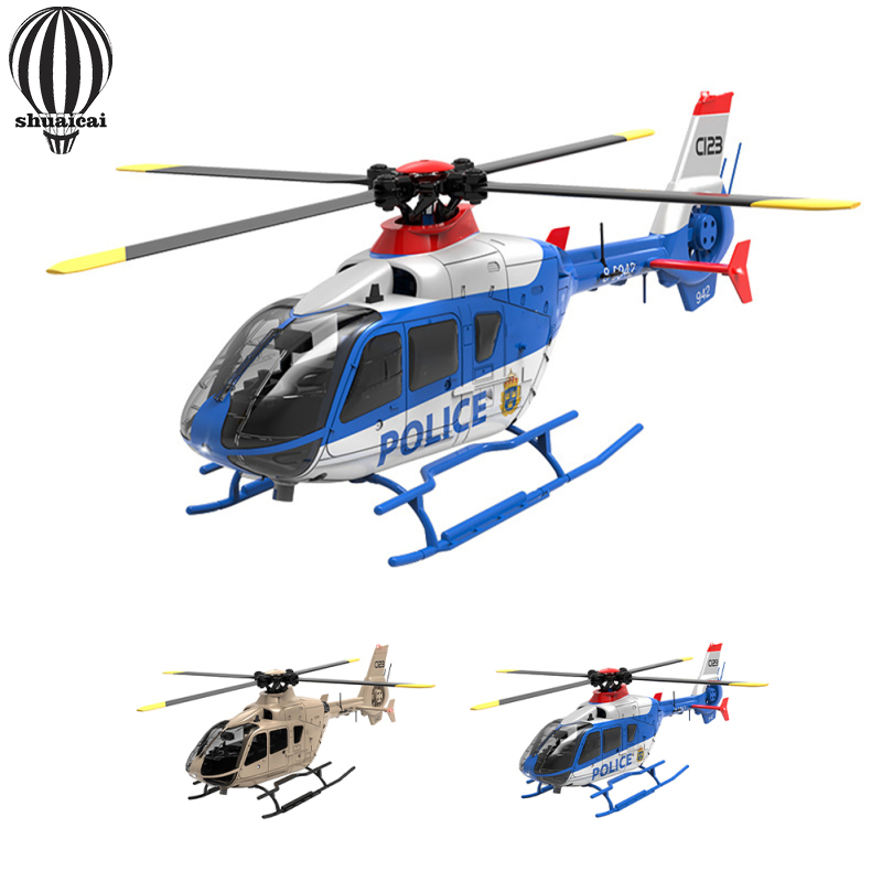 C123 Remote Control Helicopter 6CH 2.4G RC Helicopter Toys 6-Axis Gyroscope Flybarless Airplane Model Gifts For Girls Boys ราคา 5,506 บาท*ส่งฟรี