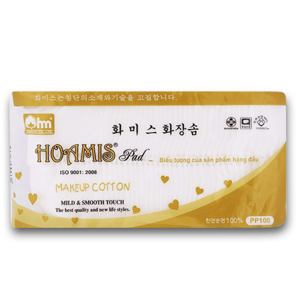 Bông tẩy trang cao cấp Hoamis 100