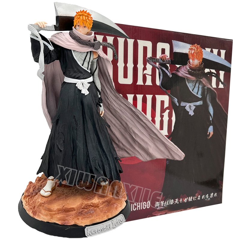 Bleach Ichigo Kurosaki figur Anime 34cm #991 Kurosaki Ichigo Mô hình nhân vật pemutih figurine koleksi mô hình hadiah mainan boneka