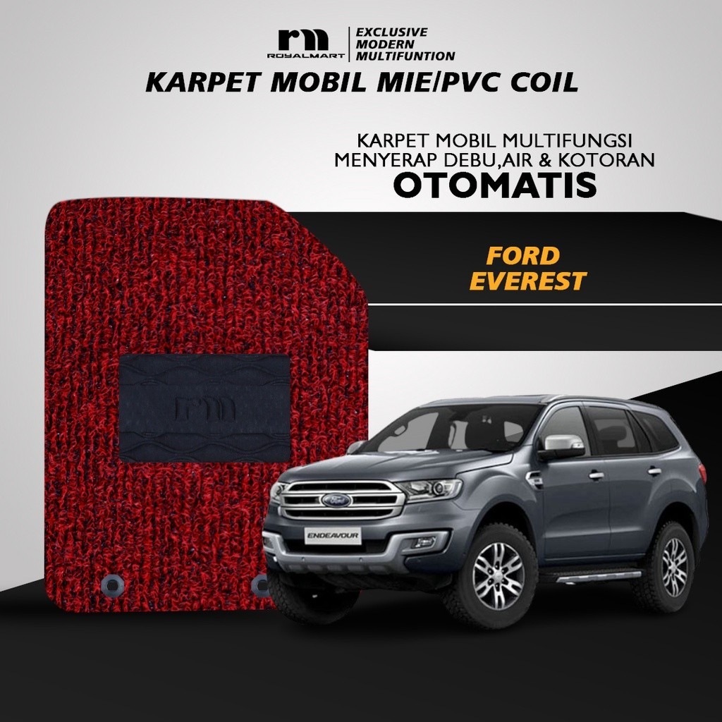 Royal Mart Karpet Mobil FORD EVEREST 2014 FULL BAGASI 2 WARNA/Carpet Mie Bihun Premium Keset PVC Anti Slip Aksesoris Interior Mobil Harga 657,399 rupiah*Gratis Ongkir