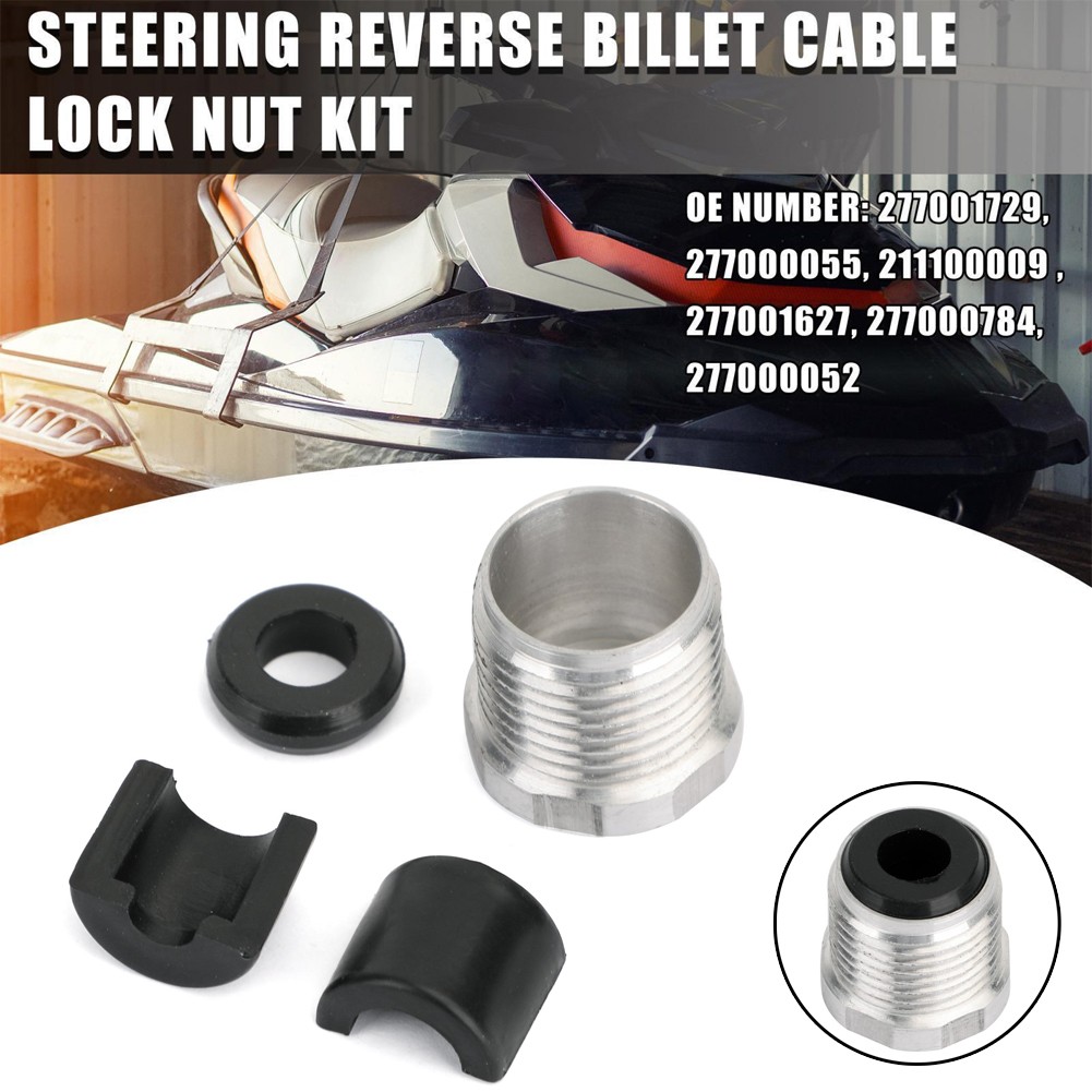 【Joychi】 [Hàng có sẵn + mã hóa] Bộ đai ốc Khóa dây cáp bằng nhôm đảo ngược lái seadoo 277001729 277000055