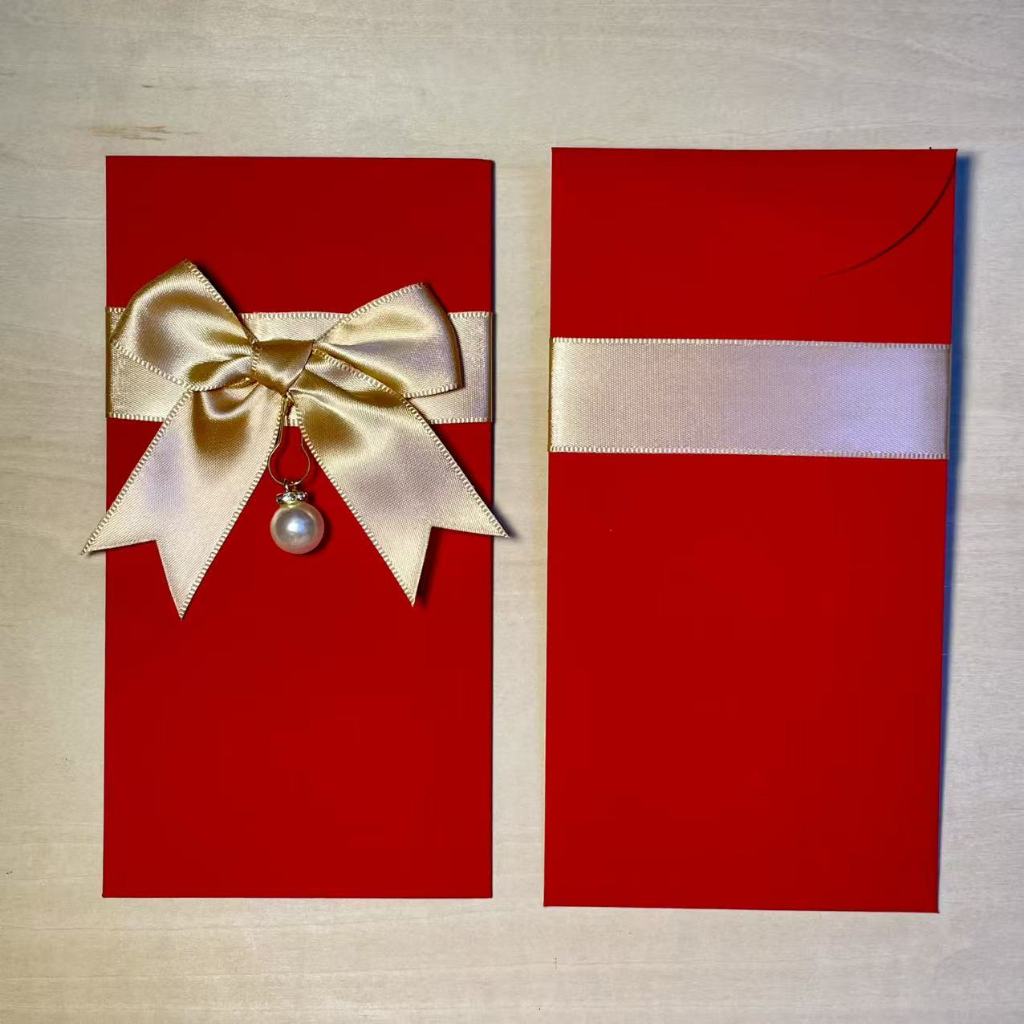 [IN SG STOCK]2026 Horse Year CNY AngPao HongBao Wedding Birthday Red Packet Money Envelope Custom Print Logo Hot Stamping Xi Fu Red Envelope
