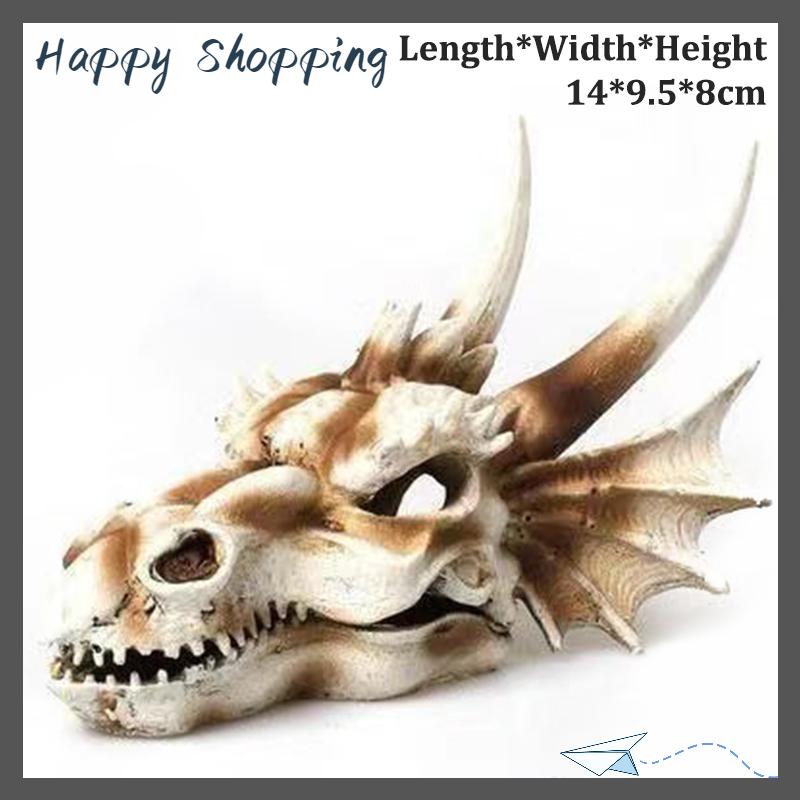 [THS Store] COD Mô phỏng nhựa động vật hộp sọ trang trí tự làm bể cá bể cá phụ kiện trang trí sáng tạo hộp sọ cảnh quan bể cá trang trí - 3