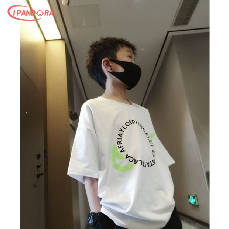 IP Boys' Short-Sleeved Fashion Printed Soft and Comfortable Children's T-shirt