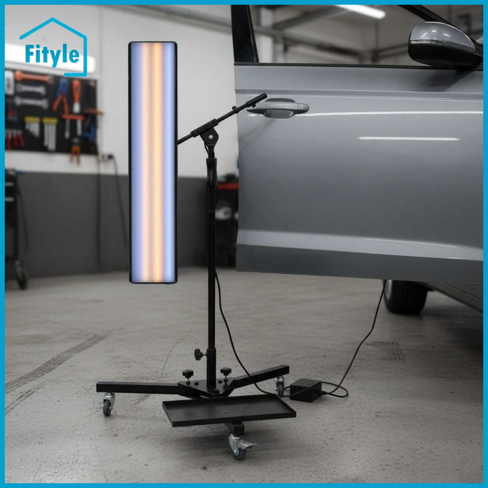 Fityle Adjustable Brightness Paintless Imperfection Repair Lamp Two Power Options Vehicle Bodywork Reflection Board Rolling Imperfection Repair Lamp for Professionals, Garage ราคา 11,714 บาท*ส่งฟรี