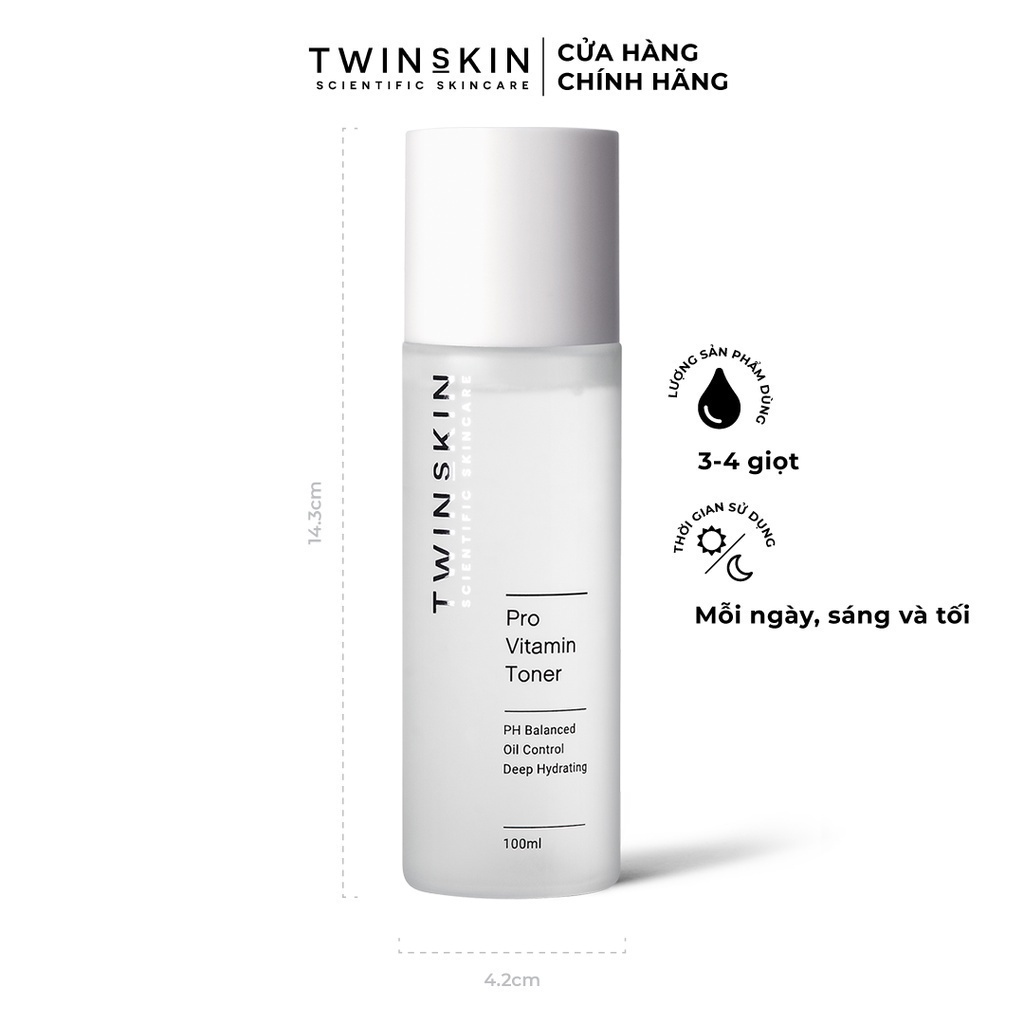 Nước Cân Bằng pH Cho Da - Pro Vitamin Toner Twins Skin 100ml