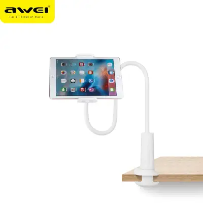 (PROMO) AWEI X3 Flexible Long Arm Holder Stand For Tablet & Mobile Phone